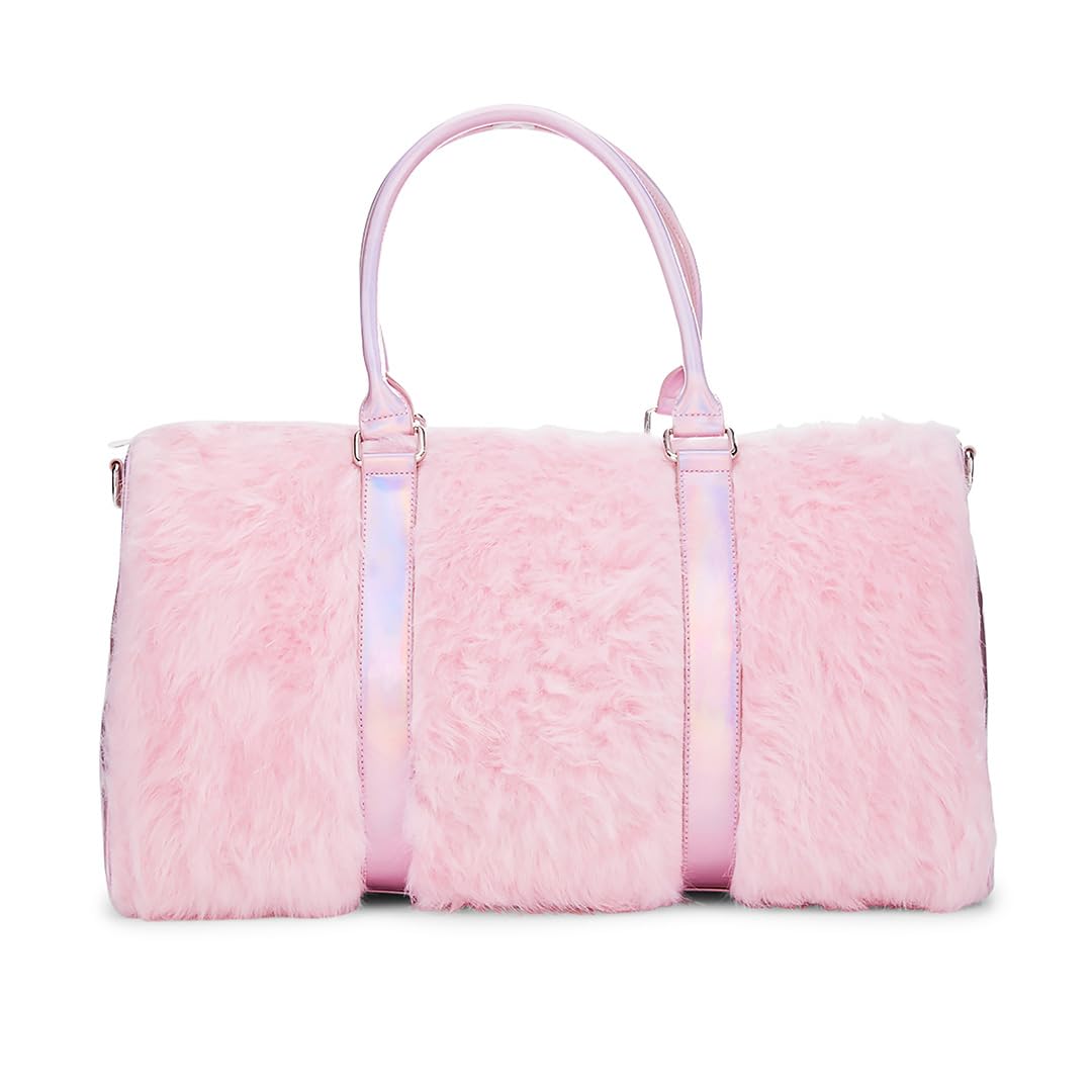 Sugar Thrillz Dolls Kill Shagadelic Weekender Pink Faux Fur Bag for Travel Adjustable Straps  
Sugar Thrillz Dolls Kill